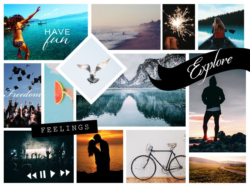 Travel mood board - How to create personal mood board: A simple guide with inspirational examples - Image