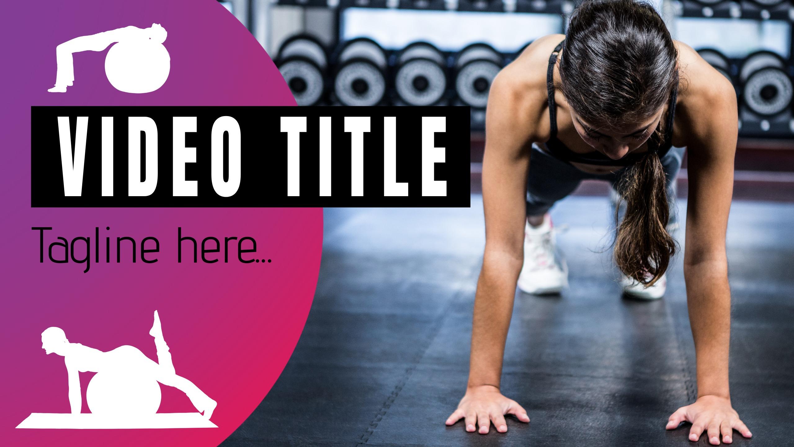 Workout video thumbnail template - Step-by-step guide to designing YouTube thumbnails - Image