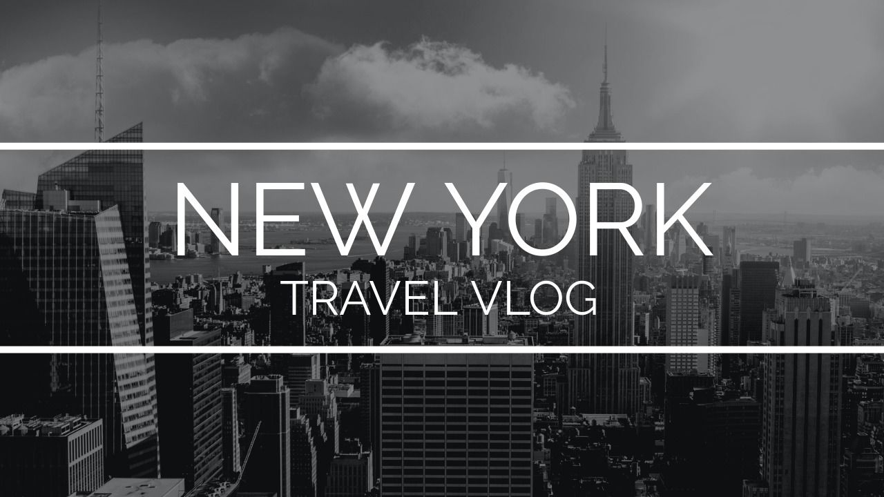 NYC travel vlog thumbnail template - Step-by-step guide to designing YouTube thumbnails - Image