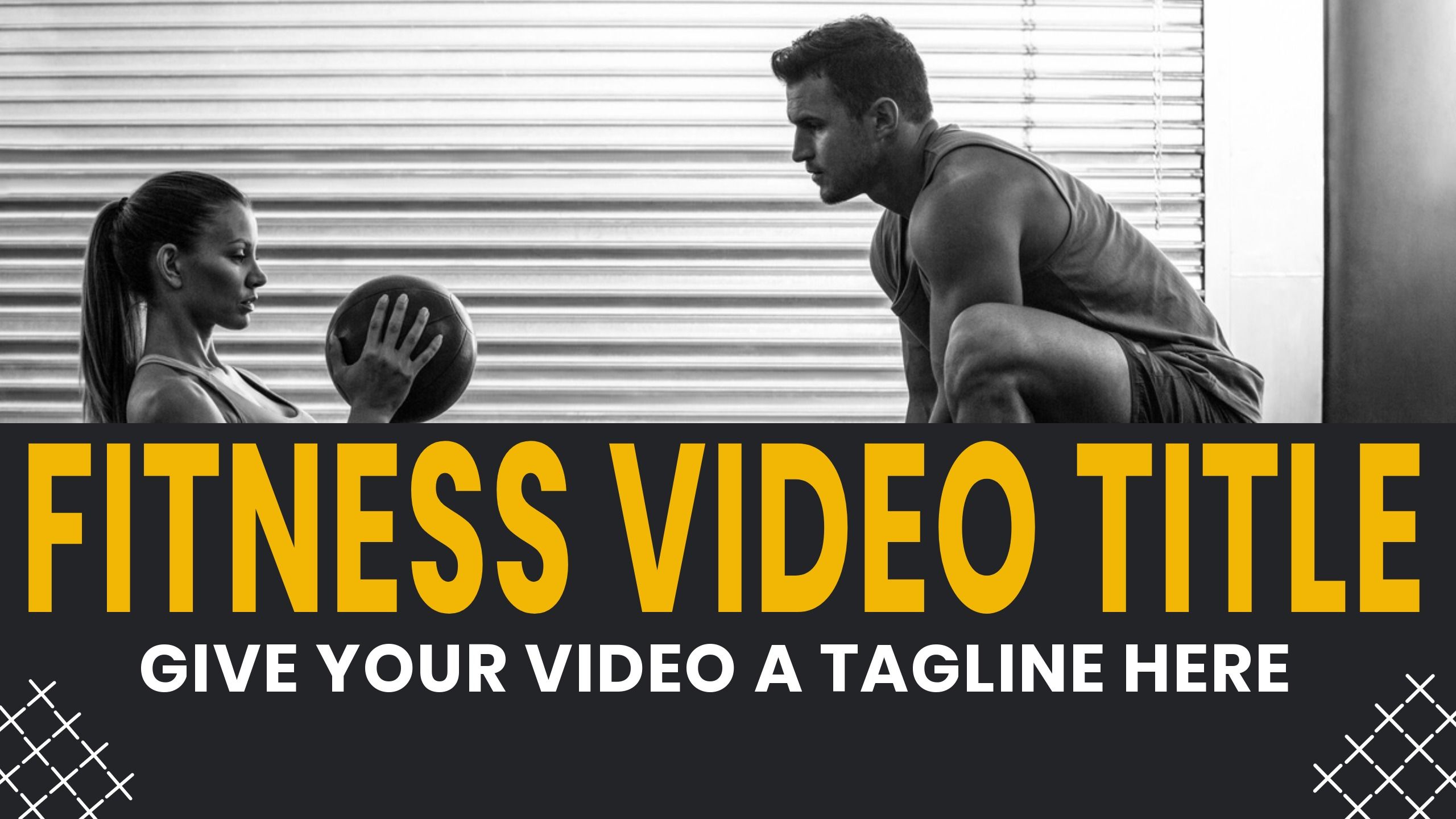 Fitness video thumbnail template - Step-by-step guide to designing YouTube thumbnails - Image