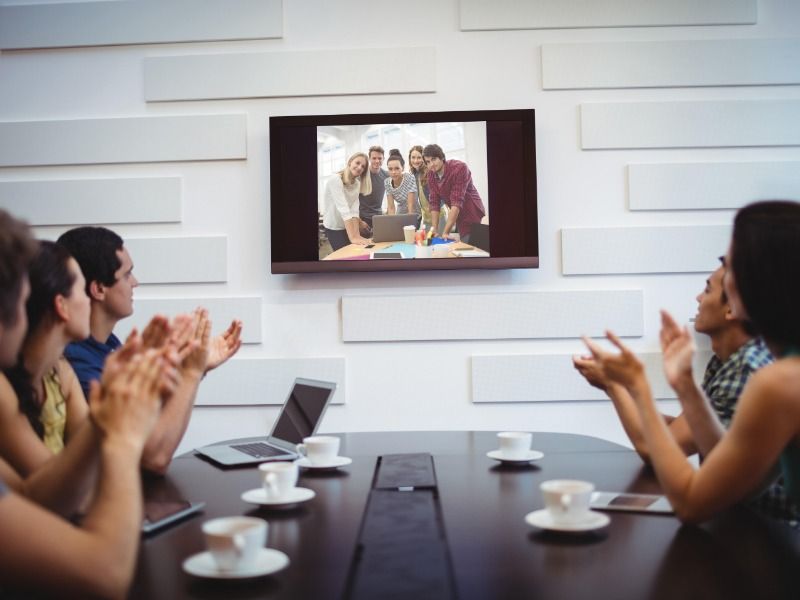 Business colleagues are having a video conference - How to make a YouTube video in 5 simple steps - Image
