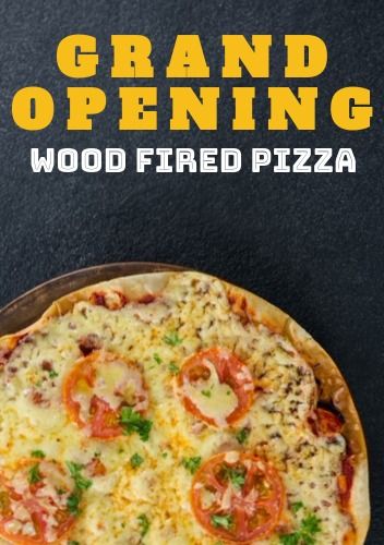 Poster for the grand opening of the pizzeria - Innovative marketing strategies - Image