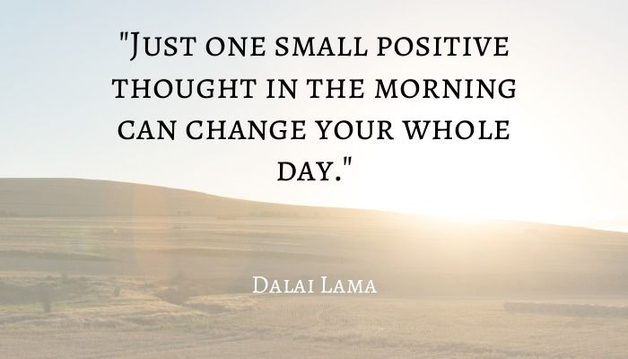 Dalai Lama quote with a sunrise landscape in the background - Best inspirational and motivational quotes for college students - Image
