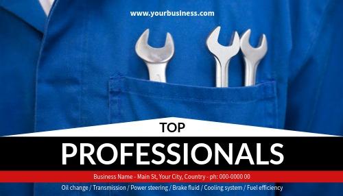 Linkedin auto mechanic cover photo template - Learn how to create a professional LinkedIn cover photo - Image