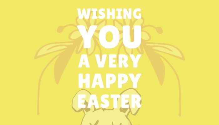 Happy easter yellow greetings card - Exploring a special charm of pastel colors and how you can use them in your design - Image