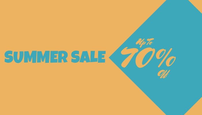 Summer sale 70 percent off orange design - Exploring a special charm of pastel colors and how you can use them in your design - Image
