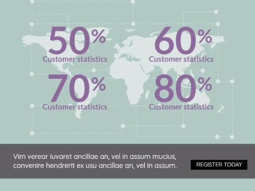 Carte des statistique de client - idées de présentation - image