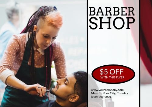 Barber shop ad - A guide to using print advertising in the digital age - Image
