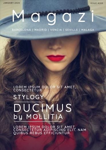 Italian magazine cover featuring a woman wearing a hat - The psychology of futuristic fonts: here's everything you need to know - Image