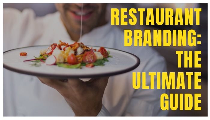 An image of a cook preparing a dish with the caption Restaurant Branding: The Ultimate Guide - Restaurant Branding Guide - Image