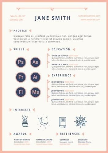 Infographic resume by Jane Smith - How to make a resume that stands out - Image