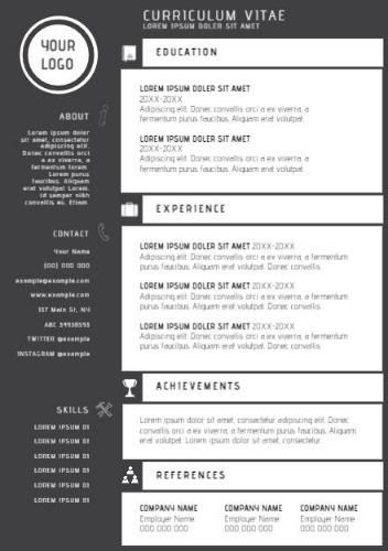 CV template with sidebar - How to make a resume that stands out - Image