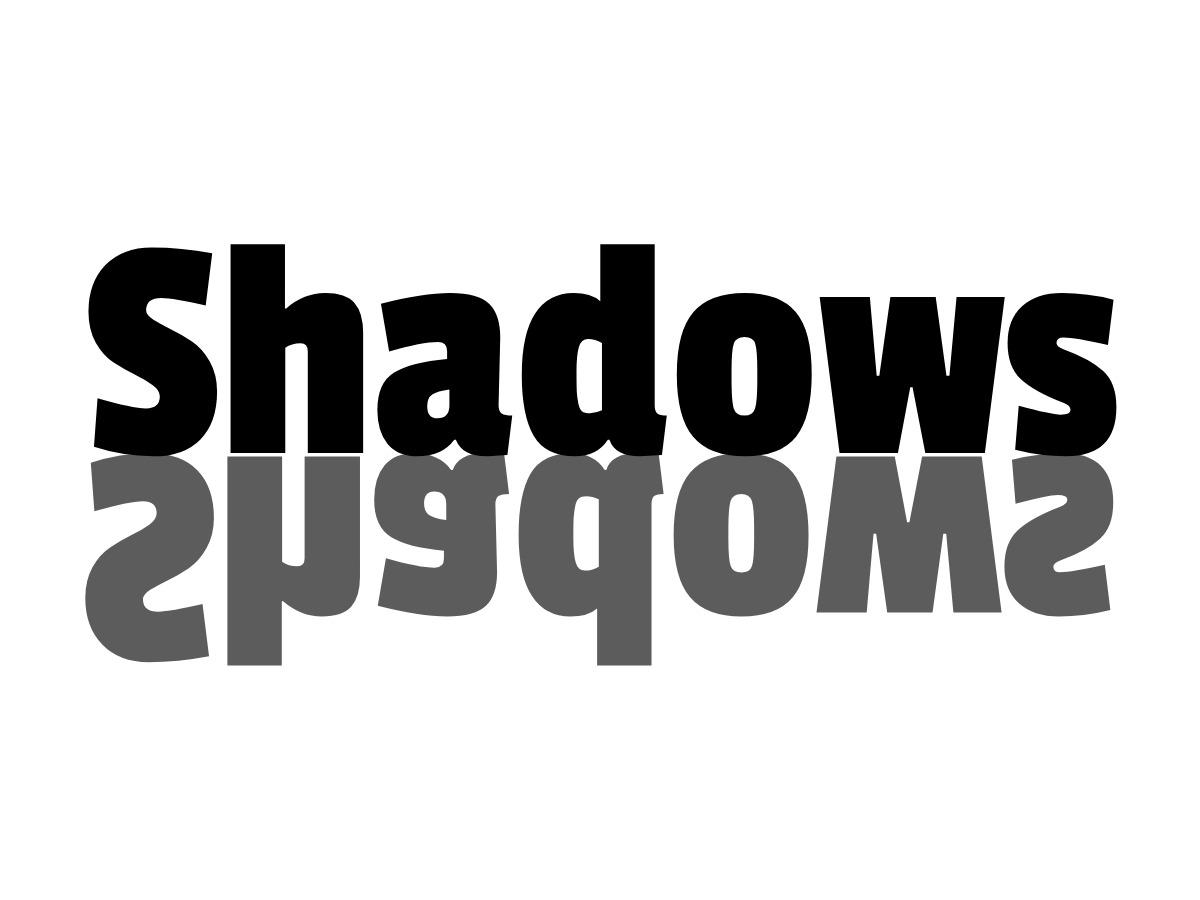 Logo Shadows - polices à la mode pour le design - Image