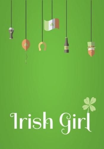 Affiche Fond vert irish girl - Images 