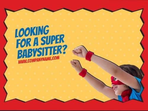 Affiche pour recherche de Babysitter - Images 