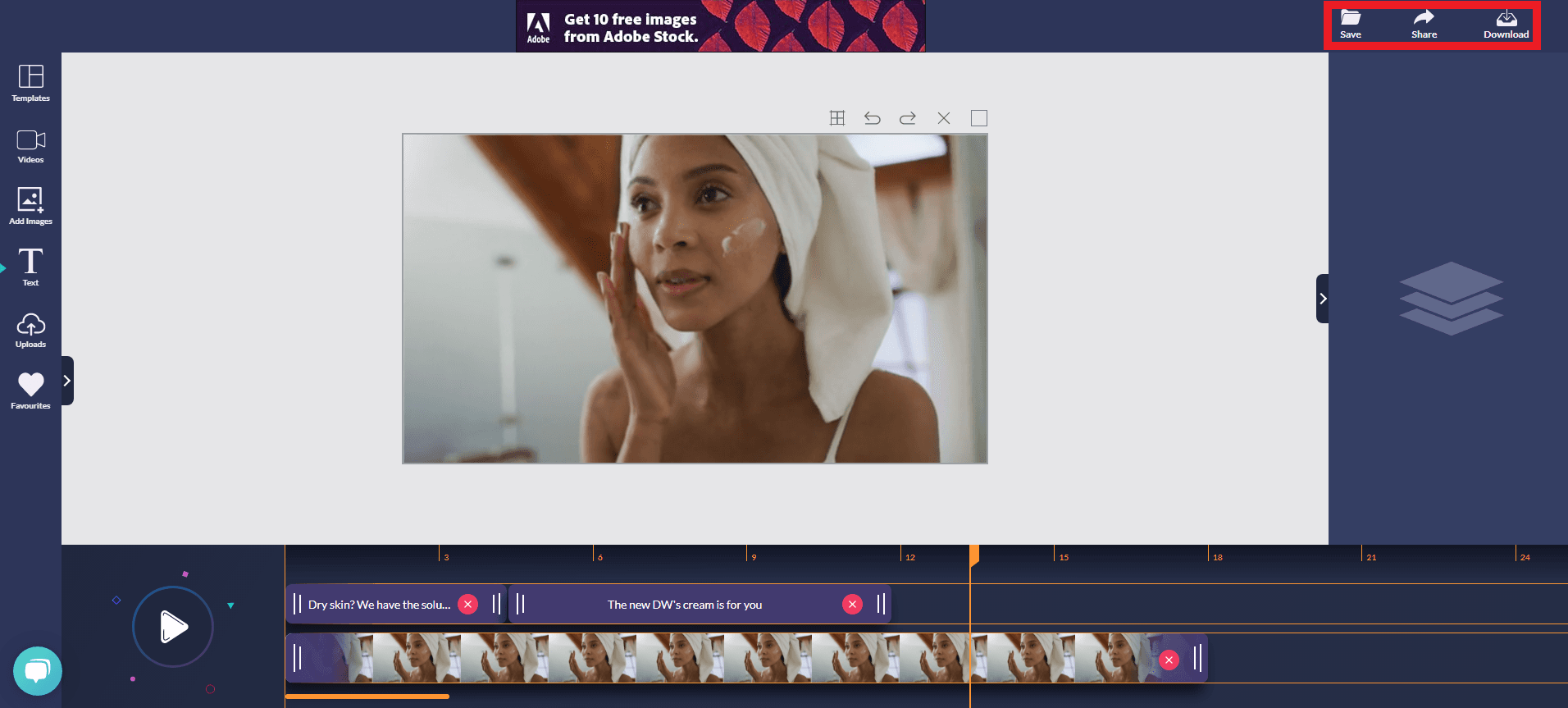 Step 6 Download or Share Your Video Ad on Social Media - Step-by-step guide on how to create stunning video ads with Design Wizard - Image