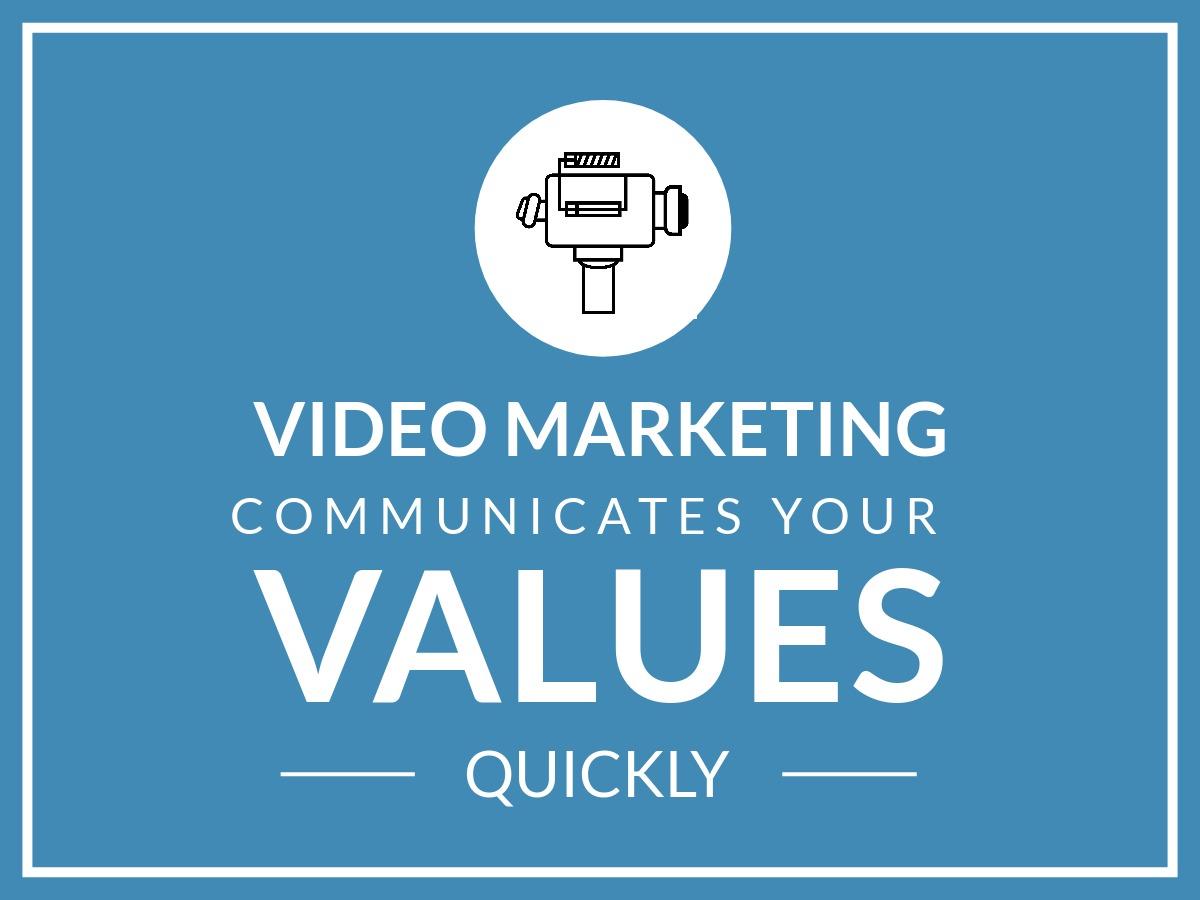 Video Marketing comunica sus valores rápidamente