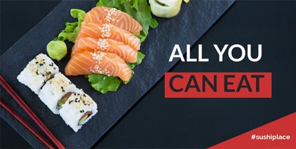 Create sushi design art easy with Design Wizard